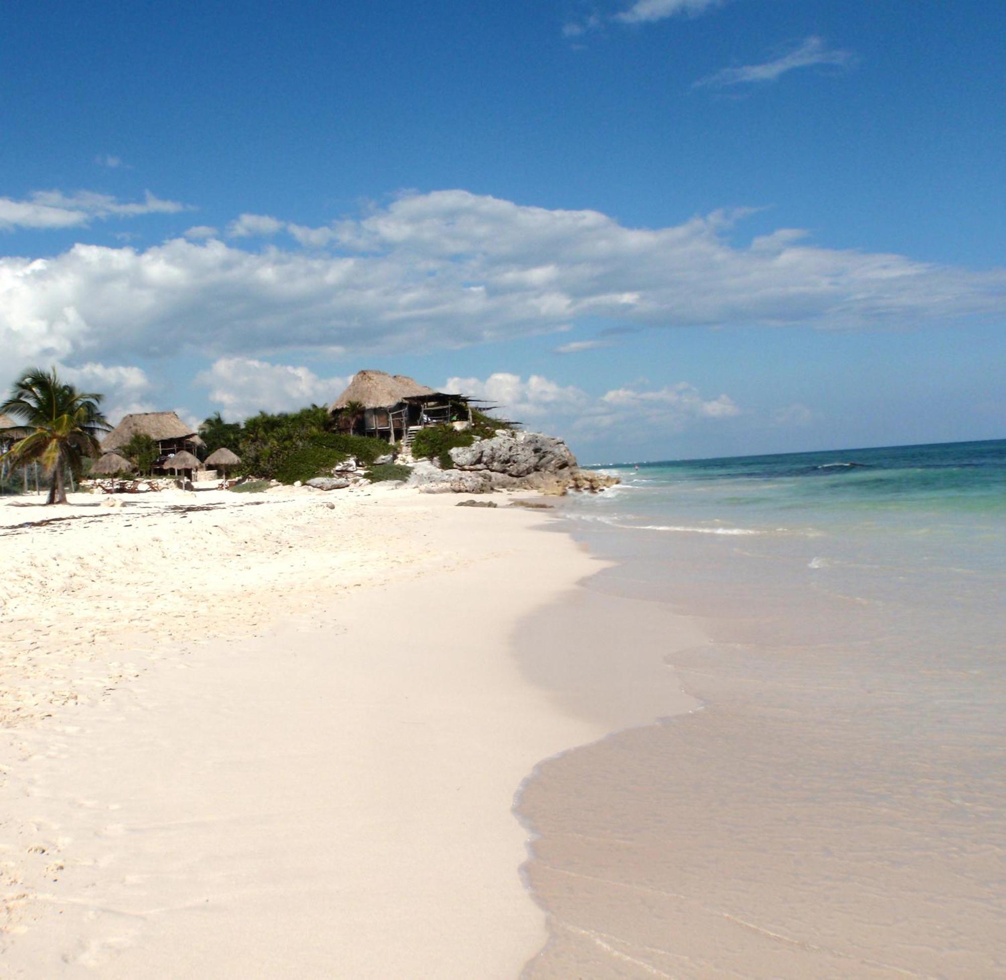 Punta Piedra Beach Posada Hotel Tulum Pueblo Buitenkant foto