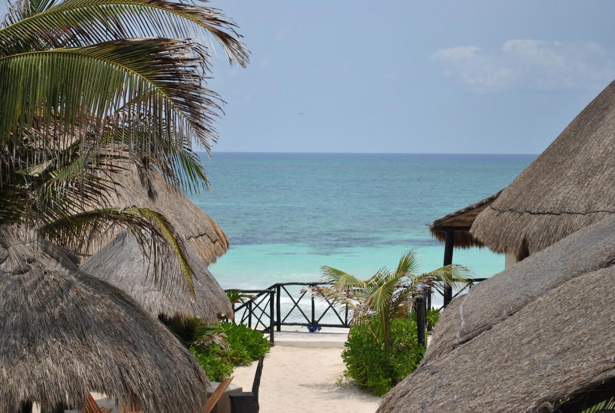 Punta Piedra Beach Posada Hotel Tulum Pueblo Buitenkant foto