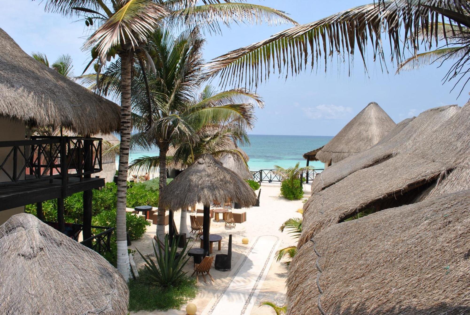 Punta Piedra Beach Posada Hotel Tulum Pueblo Buitenkant foto