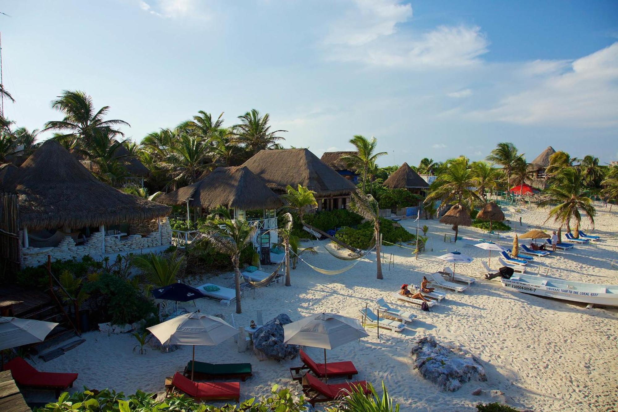 Punta Piedra Beach Posada Hotel Tulum Pueblo Kamer foto