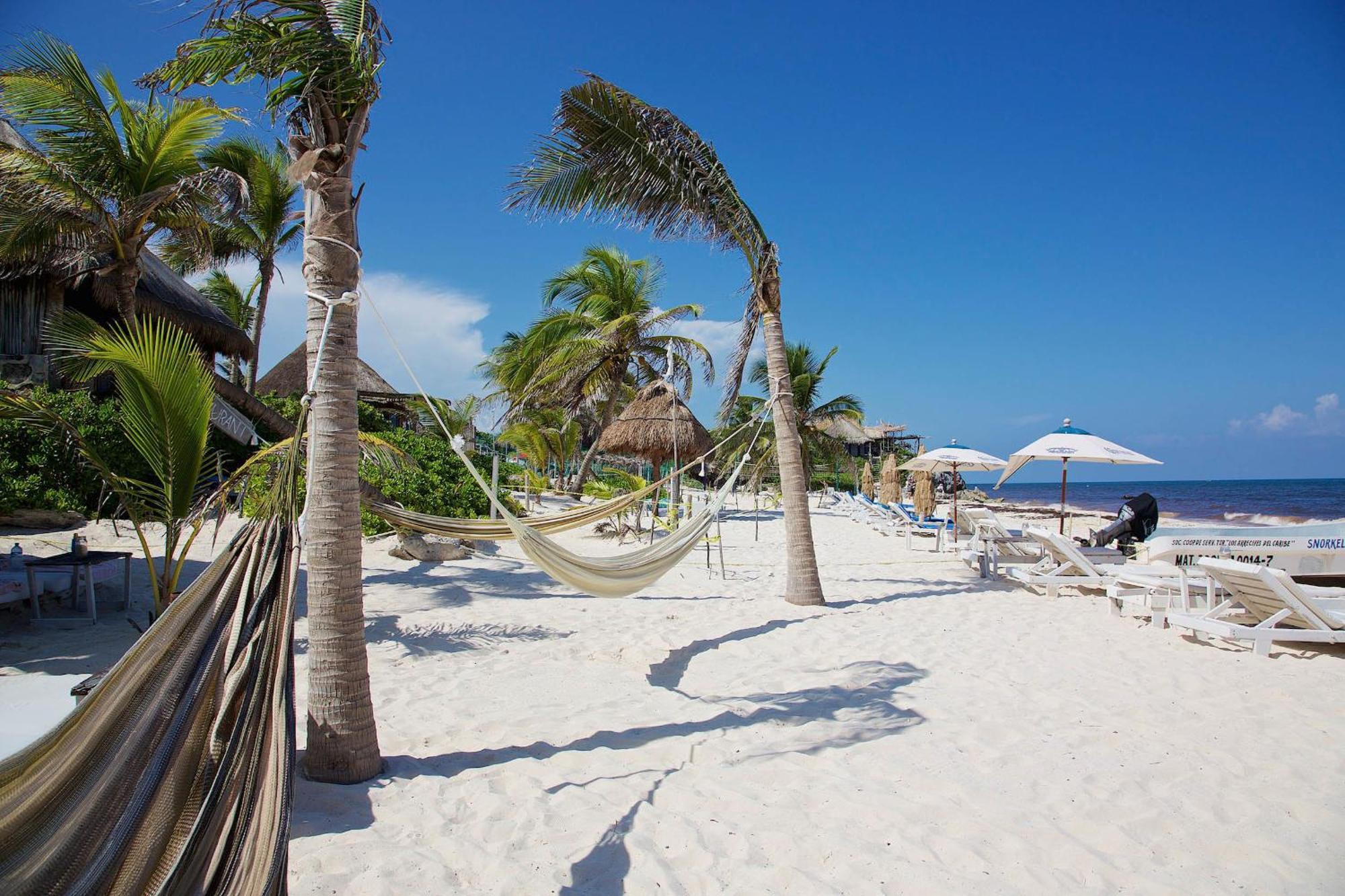 Punta Piedra Beach Posada Hotel Tulum Pueblo Kamer foto