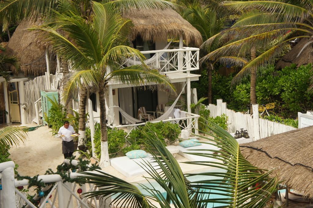 Punta Piedra Beach Posada Hotel Tulum Pueblo Buitenkant foto