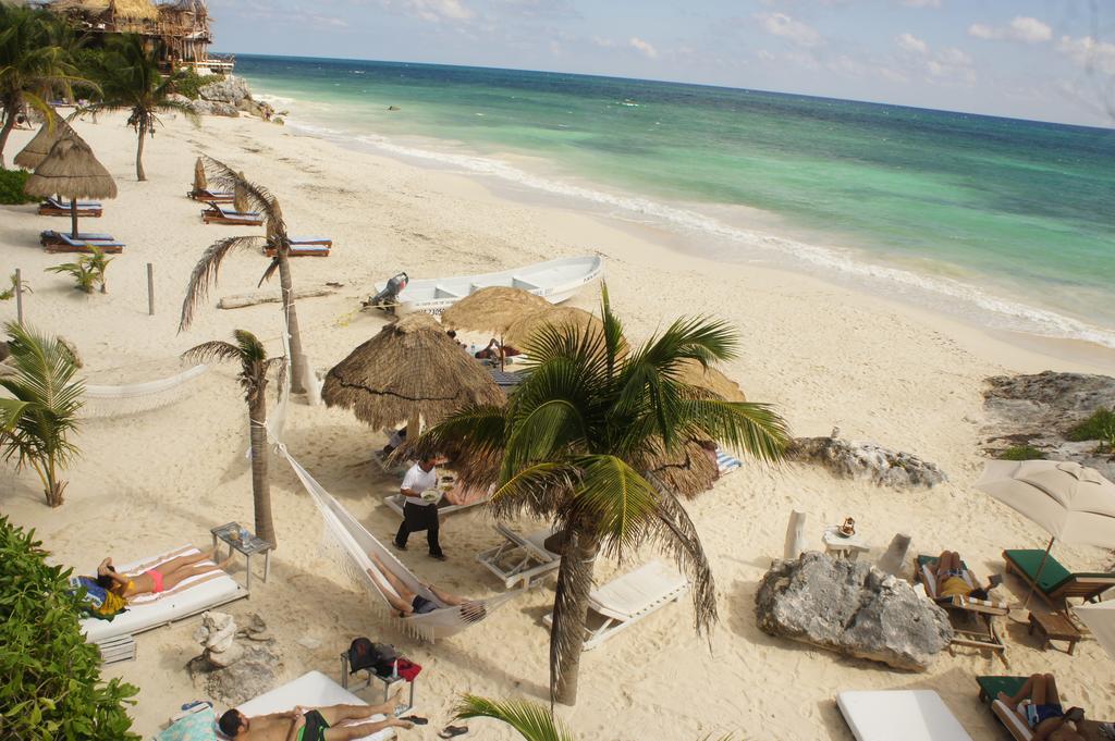 Punta Piedra Beach Posada Hotel Tulum Pueblo Buitenkant foto