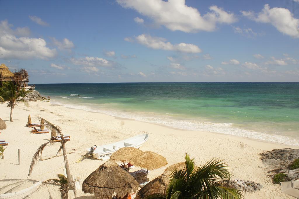 Punta Piedra Beach Posada Hotel Tulum Pueblo Buitenkant foto