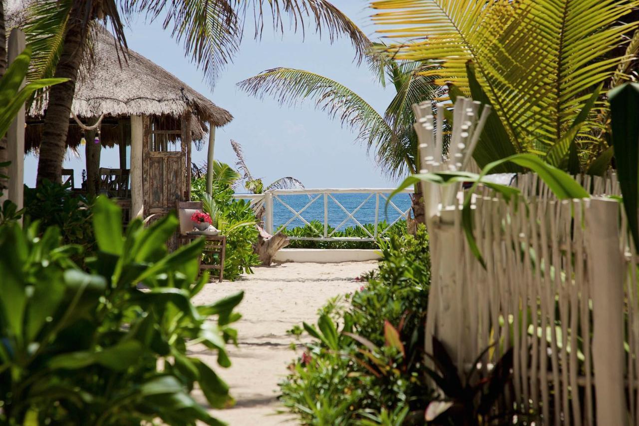 Punta Piedra Beach Posada Hotel Tulum Pueblo Buitenkant foto