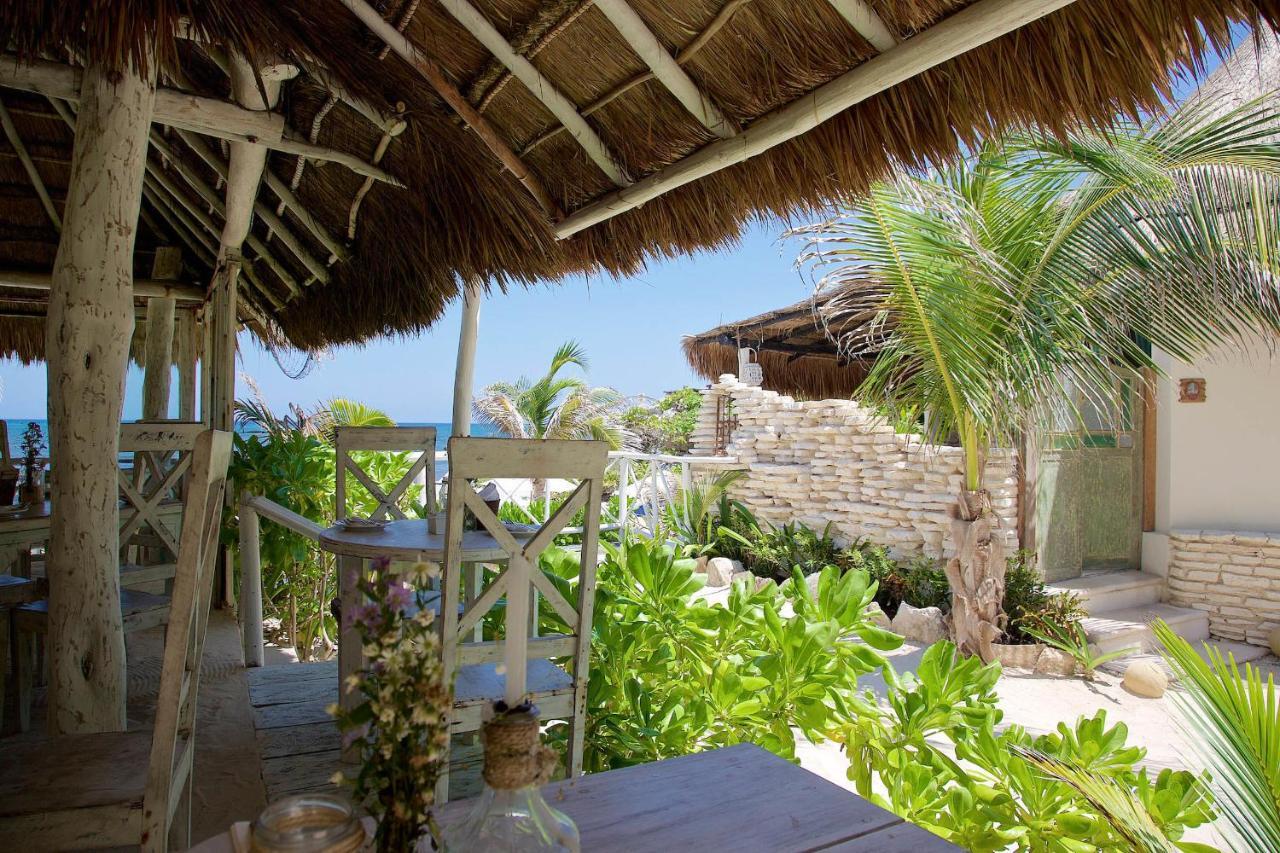 Punta Piedra Beach Posada Hotel Tulum Pueblo Buitenkant foto