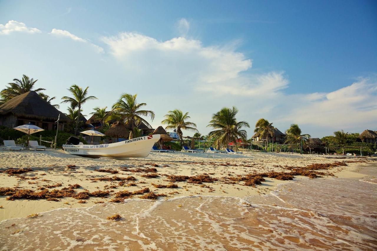 Punta Piedra Beach Posada Hotel Tulum Pueblo Buitenkant foto