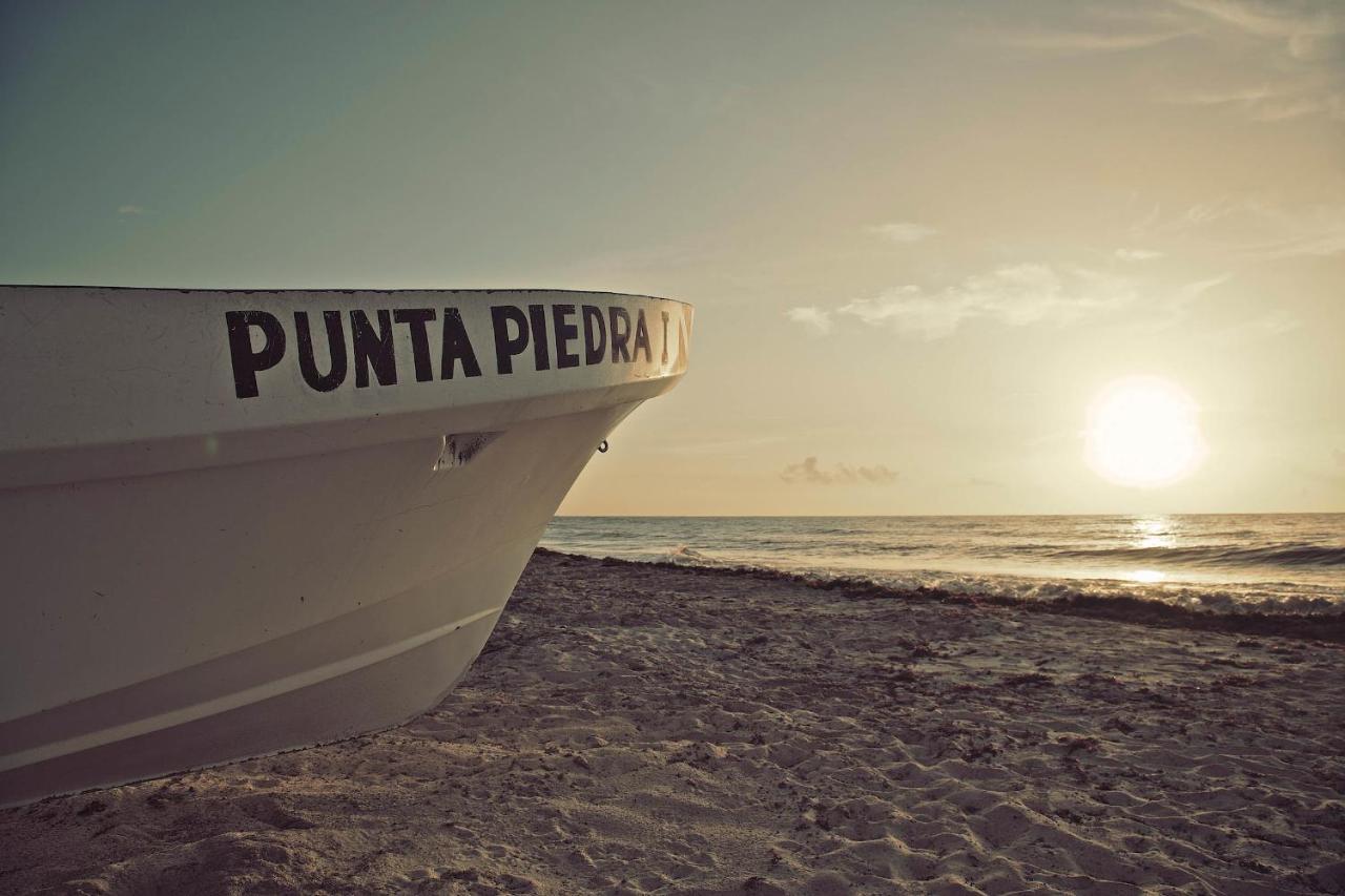 Punta Piedra Beach Posada Hotel Tulum Pueblo Buitenkant foto